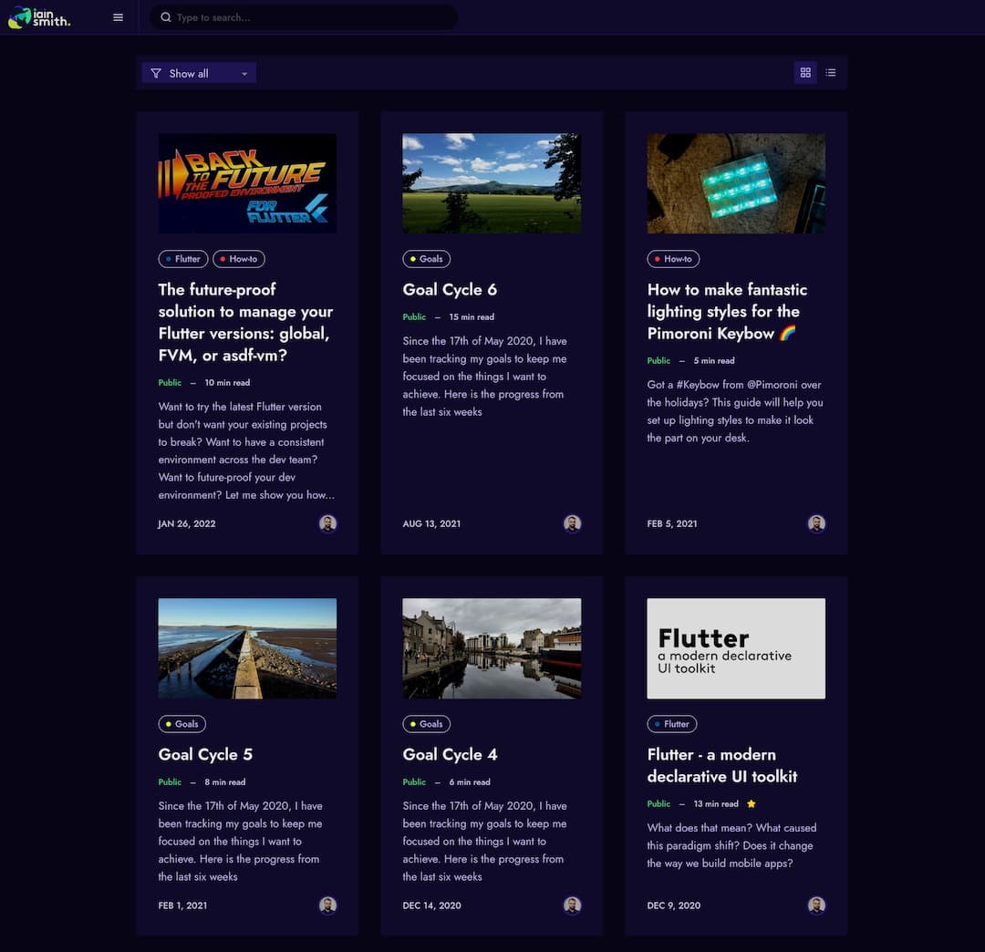 iainsmith.me redesign